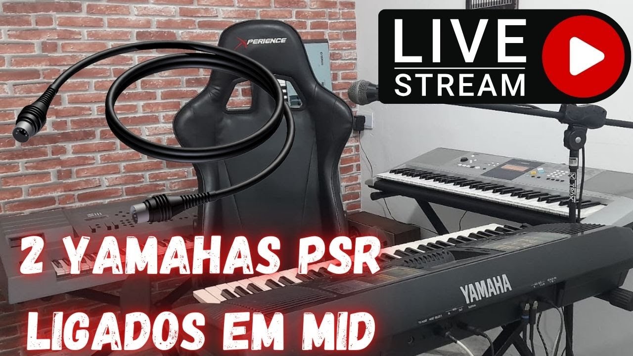 LIVE -DOIS YAMAHAS PSR LIGADOS EM MID.(SERÁ QUE TEM PUNCH) #layer #live #livestream COM TIAGO MALLEN