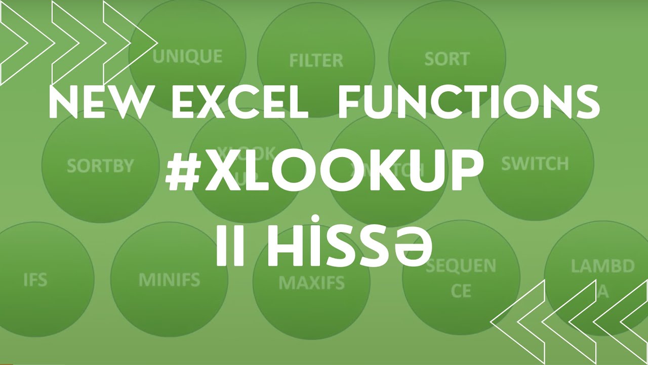 #Exceldə #XLOOKUP (2-ci Hissə) funksiyası necə işləyir? / #XLOOKUP function in Excel  (Part 2)