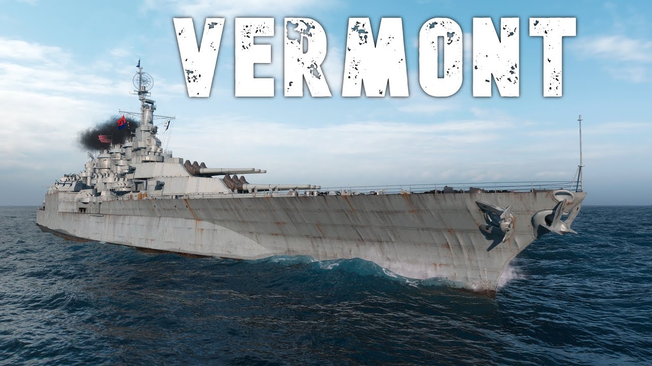 World of WarShips Vermont - Precision Power &ndash; 120 Hits from 457mm!