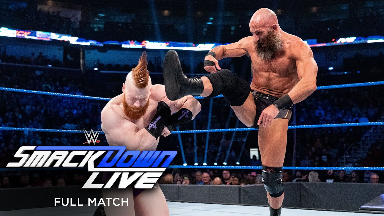 ПОЛНЫЙ МАТЧ — Джонни Гаргано и Томмасо Чиампа против The Bar: SmackDown LIVE, 19 февраля 2019 г.