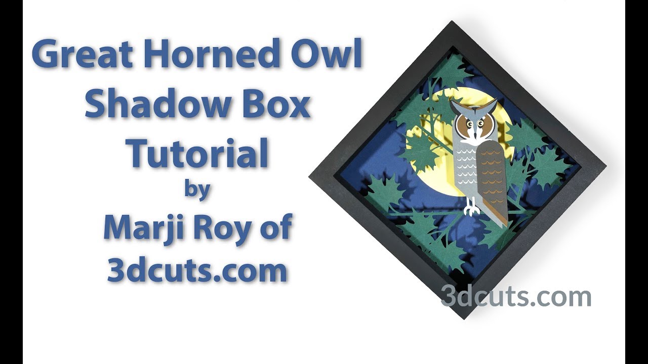 Great Horned Owl Tutorial 3dcuts