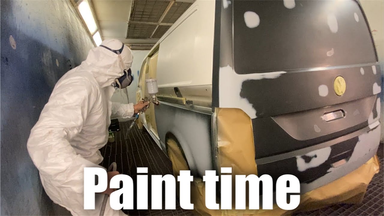 Vw T5 transporter - 2 tone paint job - ep13