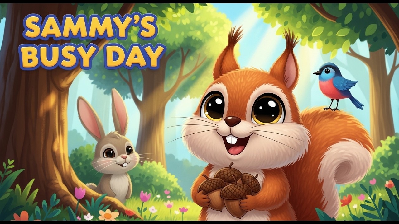 Насыщенный день белки Сэмми 🐿️ | Мультфильм для детей | Сказки на ночь | Поучительная история для...