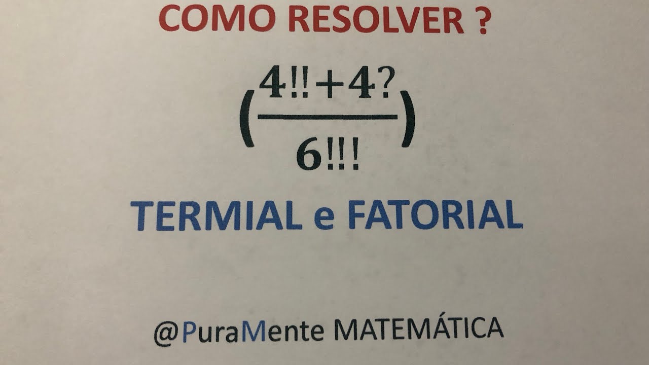 TERMIAL E FATORIAL