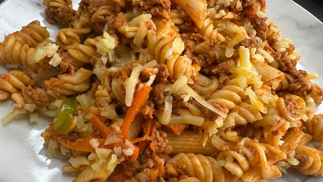 Pasta/pasta recipe/mutton minced pasta.kitchen delichez