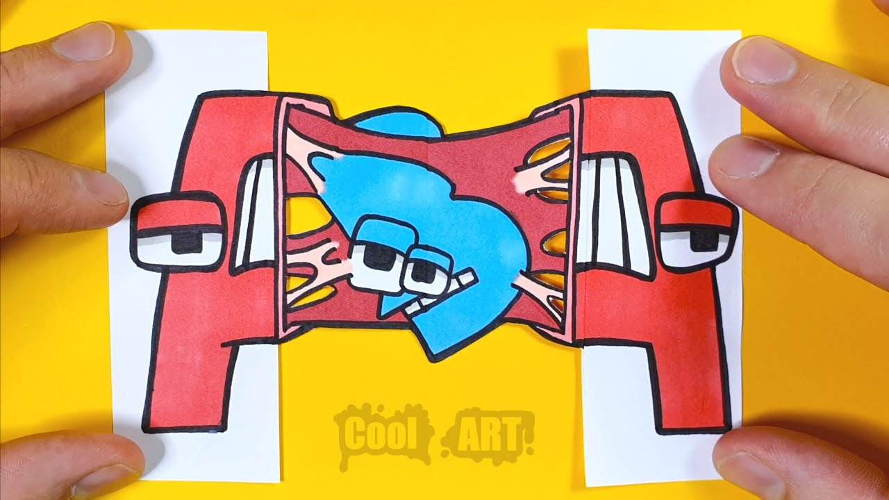 ALPHABET LORE Transformation Surprise Folding Tutorial | ARTS & PAPER CRAFTS