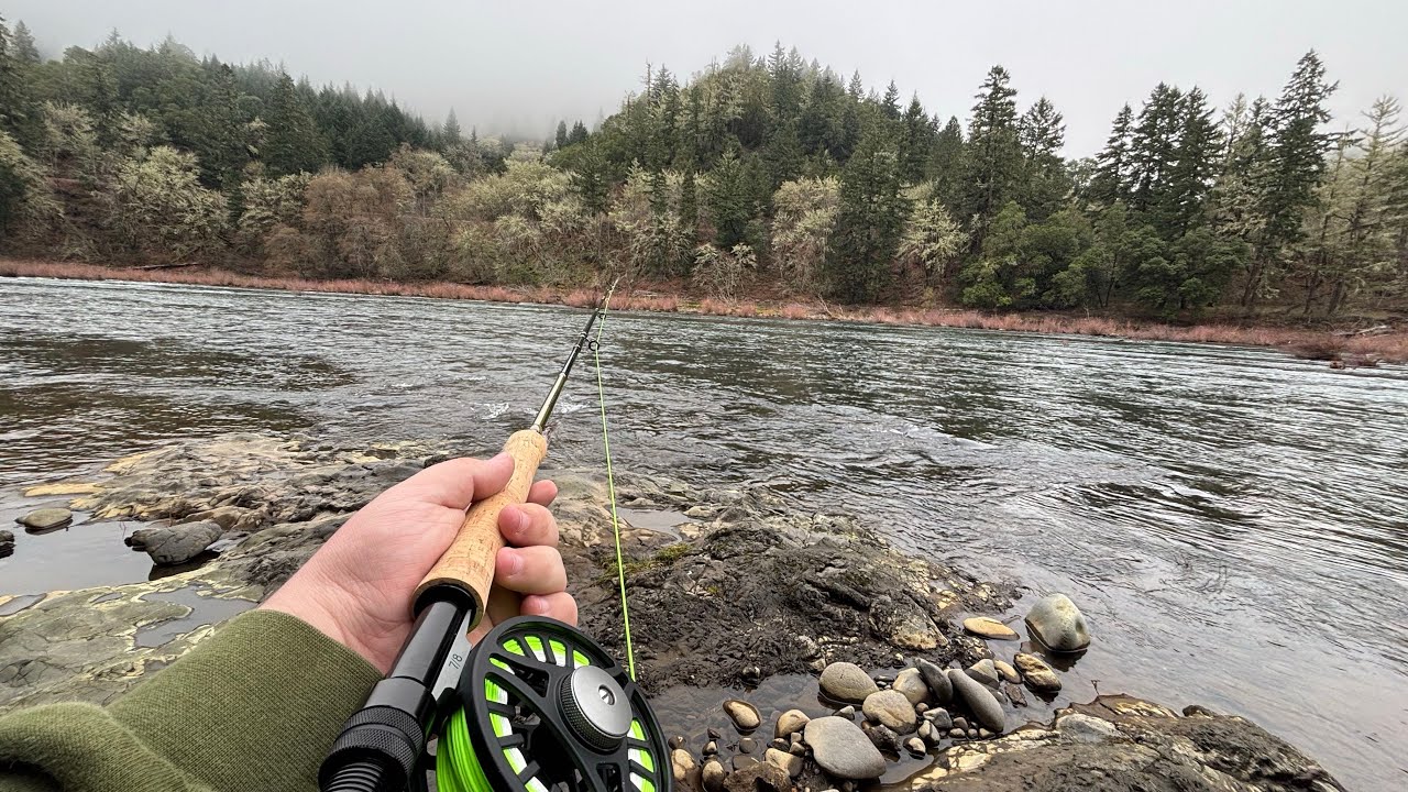 Fly fishing streamers for winter steelhead on the North Umpqua River 