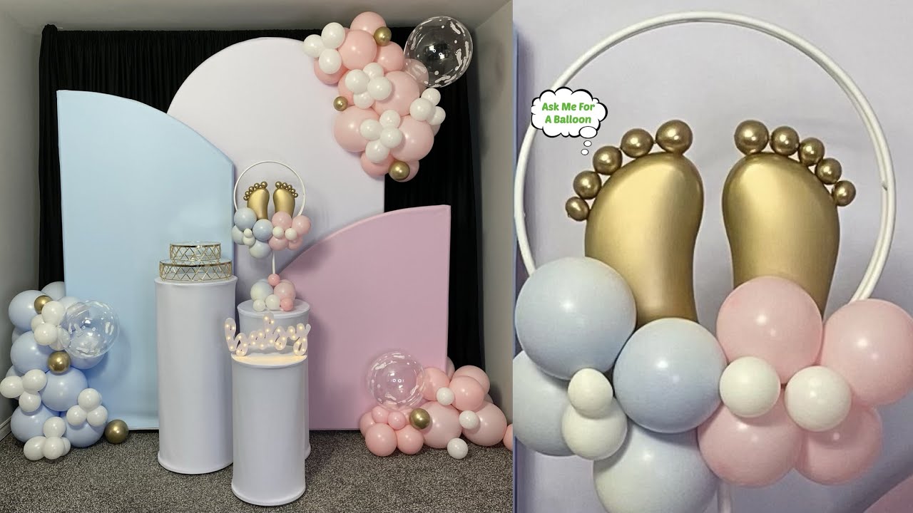 Gender Reveal Balloon Decoration