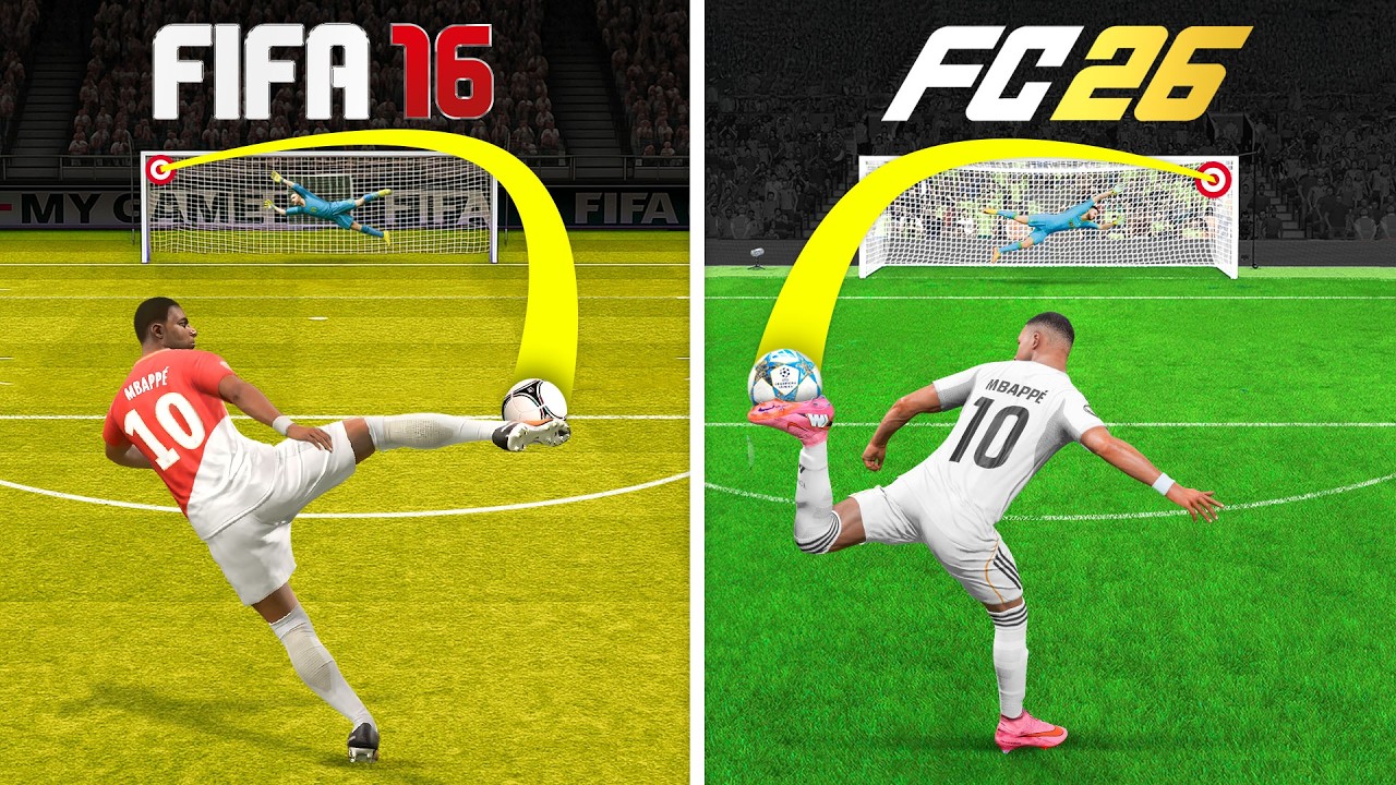 Scoring 1 Amazing Goal With Mbappe in Every FIFA