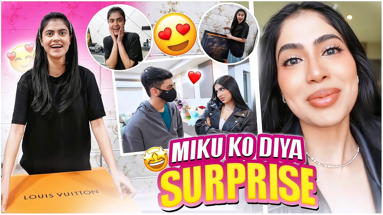Miku ko diya surprise 