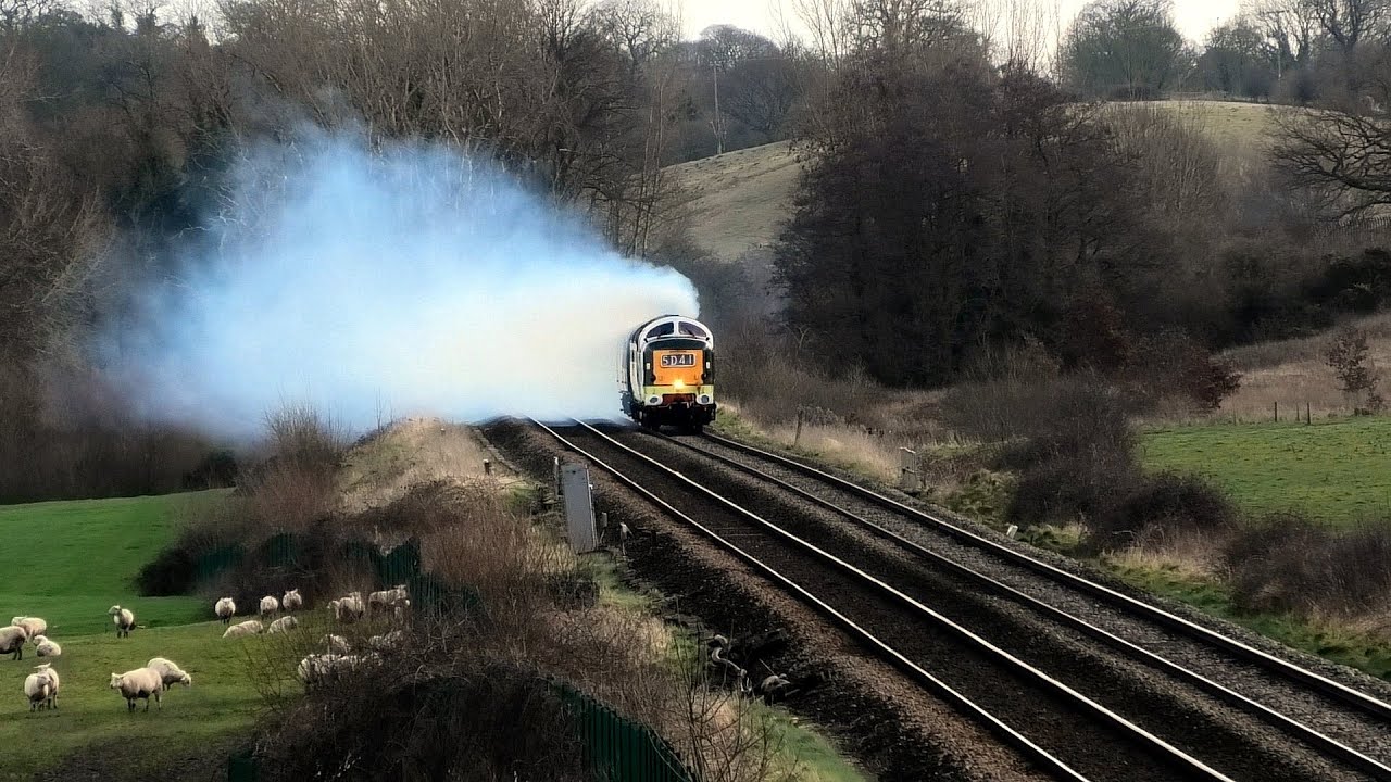 DELTIC, D9000 piles on the POWER!!!!!, Beeston, Castle.13th February 2024