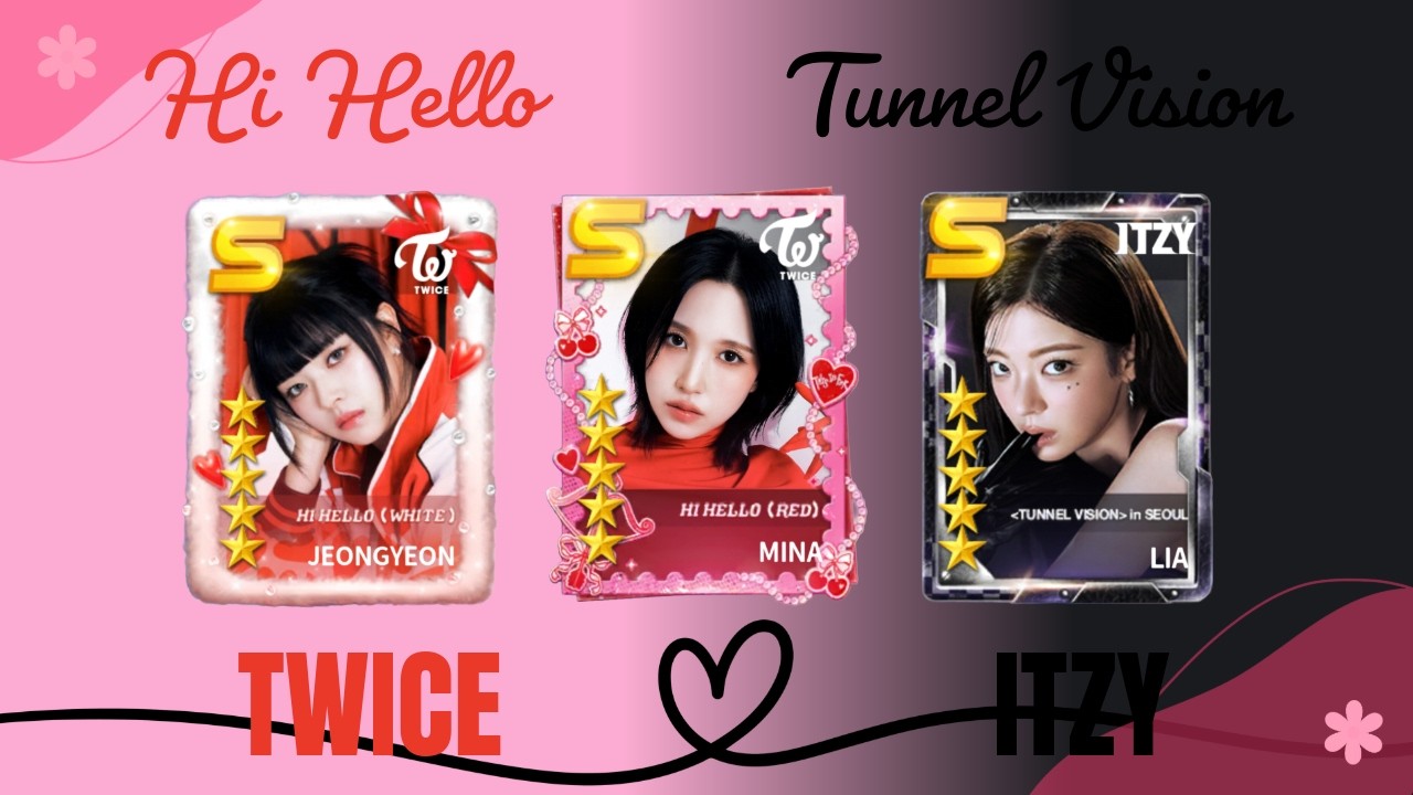Complete TWICE 'HI HELLO' LES + bgs❤️🩷🤍ITZY EVENT LE  '(TUNNEL VISION) in SEOUL' 🎀🔗🖤  {Superstar JYP