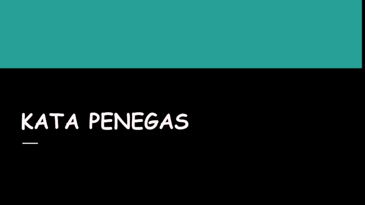 BM Tahun 4, 5 & 6: Kata Penegas