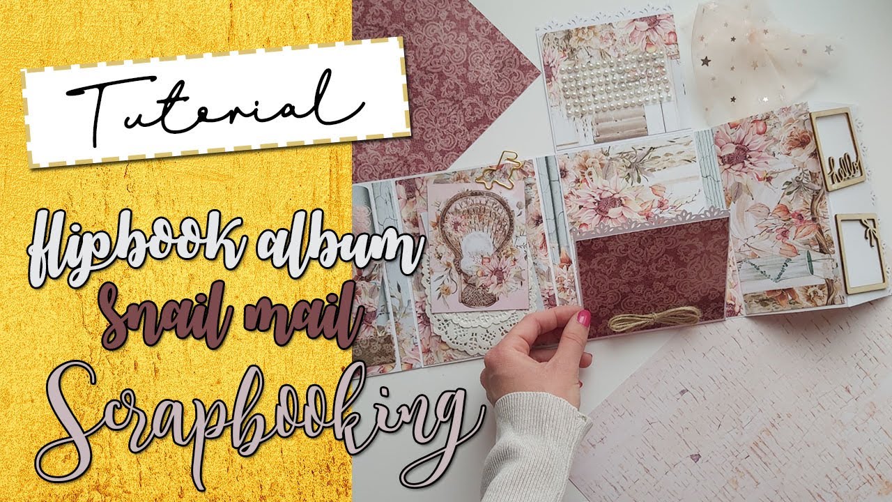 FLIPBOOK PARA SNAIL MAIL CON RESTOS DE PAPELES DE SCRAP