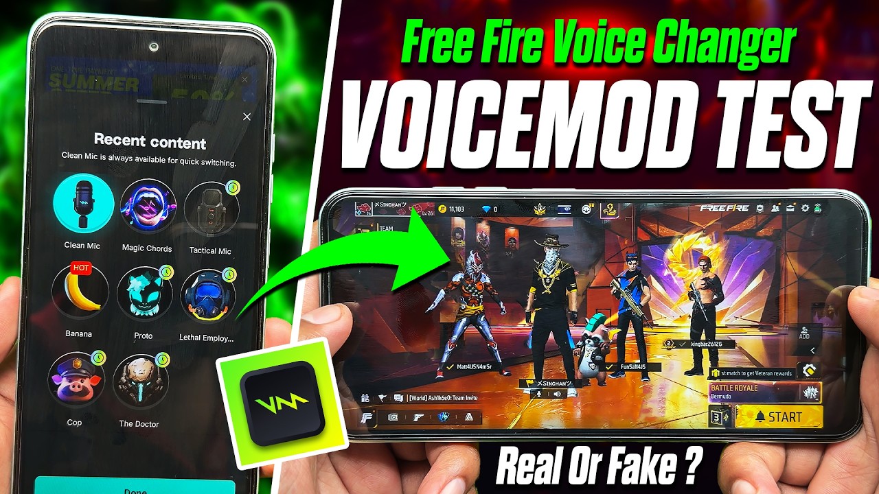 I Tested VOICEMOD Voice Changer in Free Fire 😱