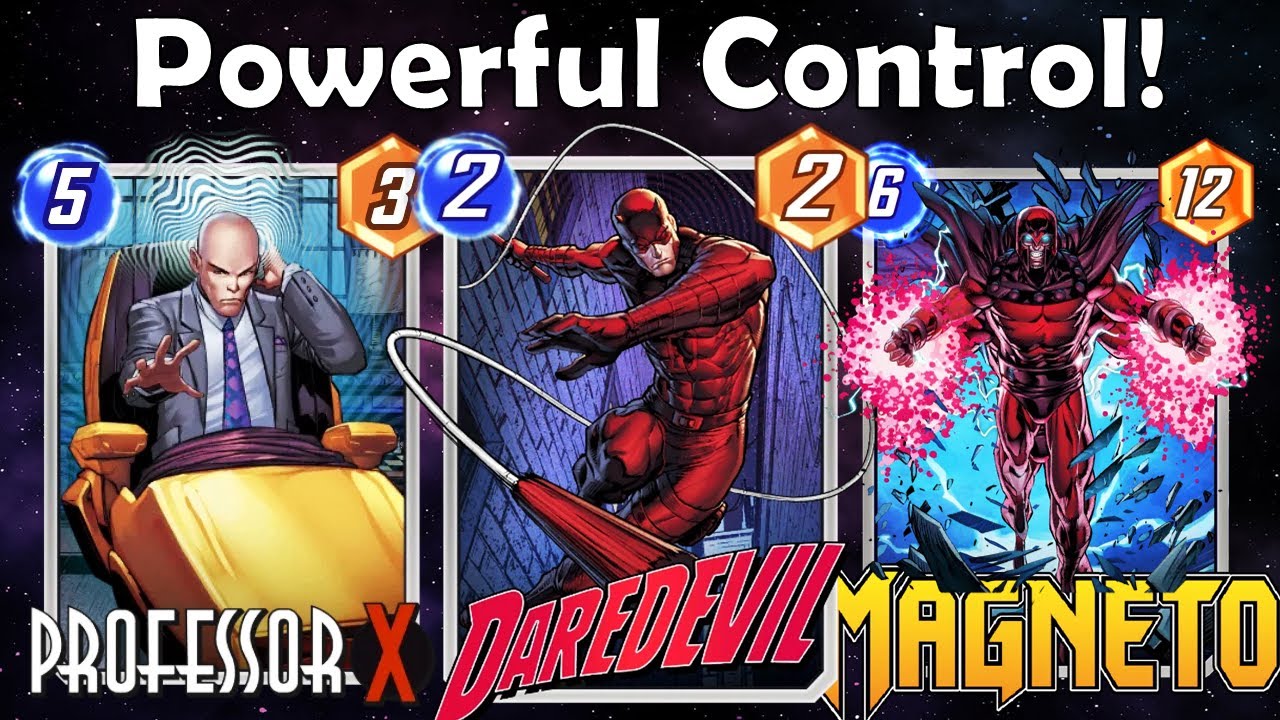Daredevil is Insane in Control Decks with Magneto & Professor X! | Marvel Snap Pool 3