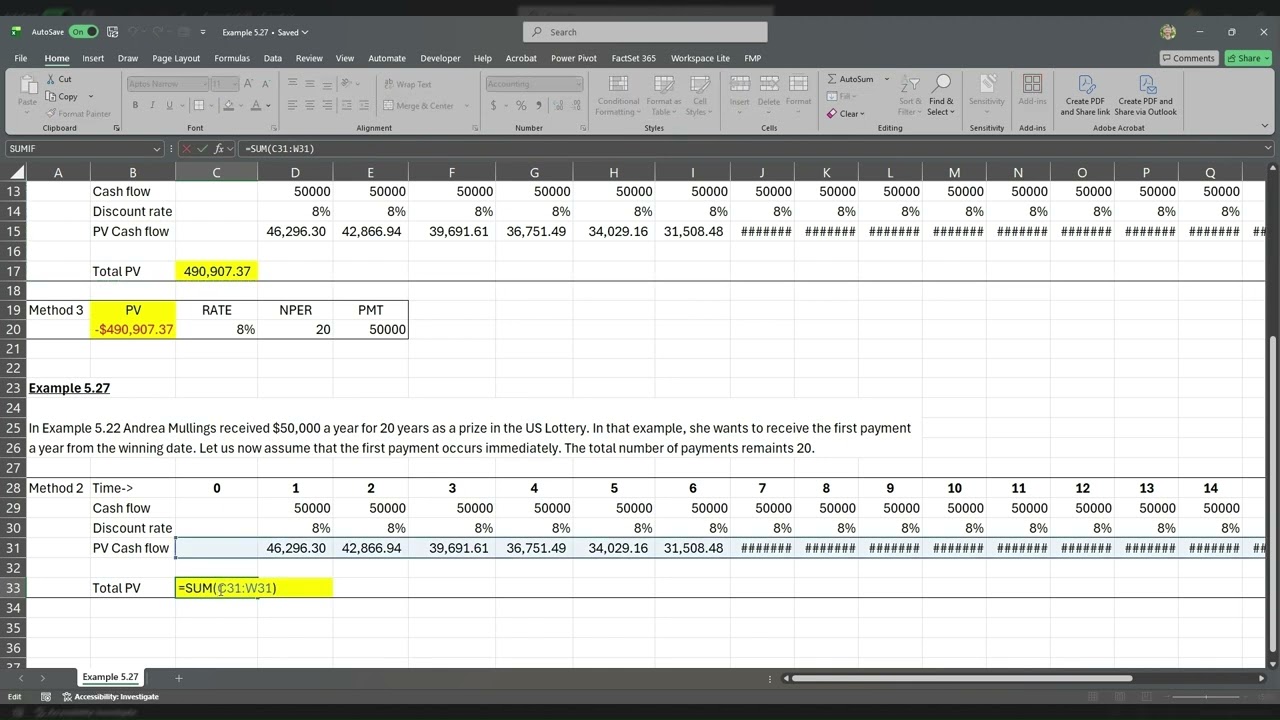 Ordinary Annuity vs Annuity Due: Present Value Explained (3 Methods)
