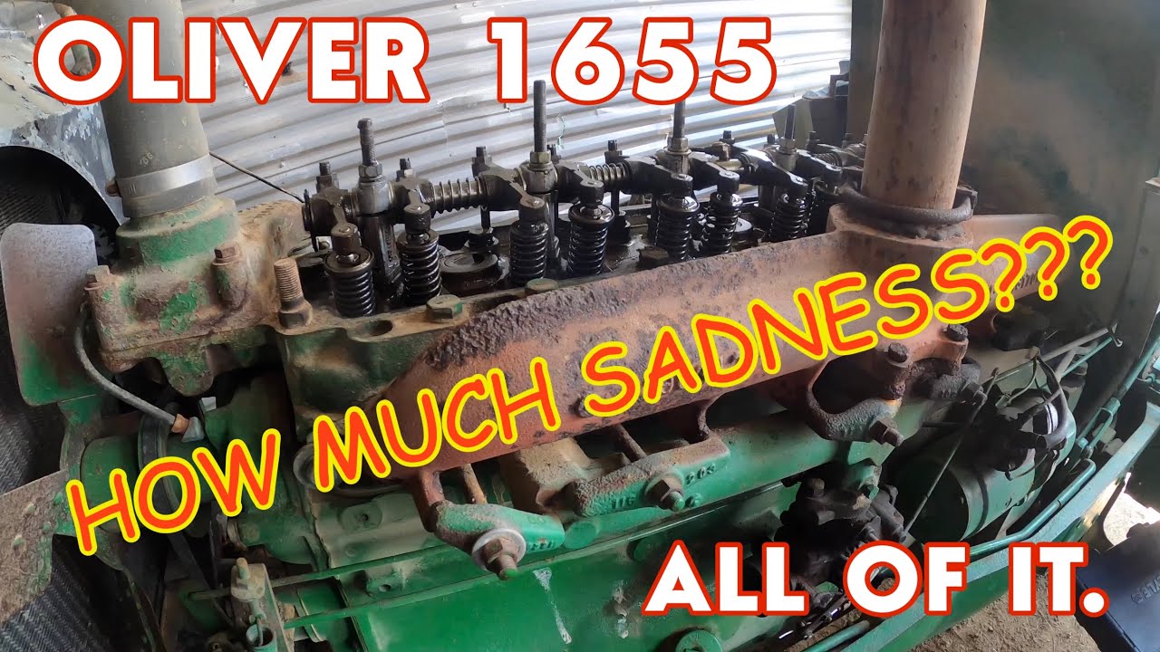 How much sadness??? All of it. Oliver 1655 Engine teardown.