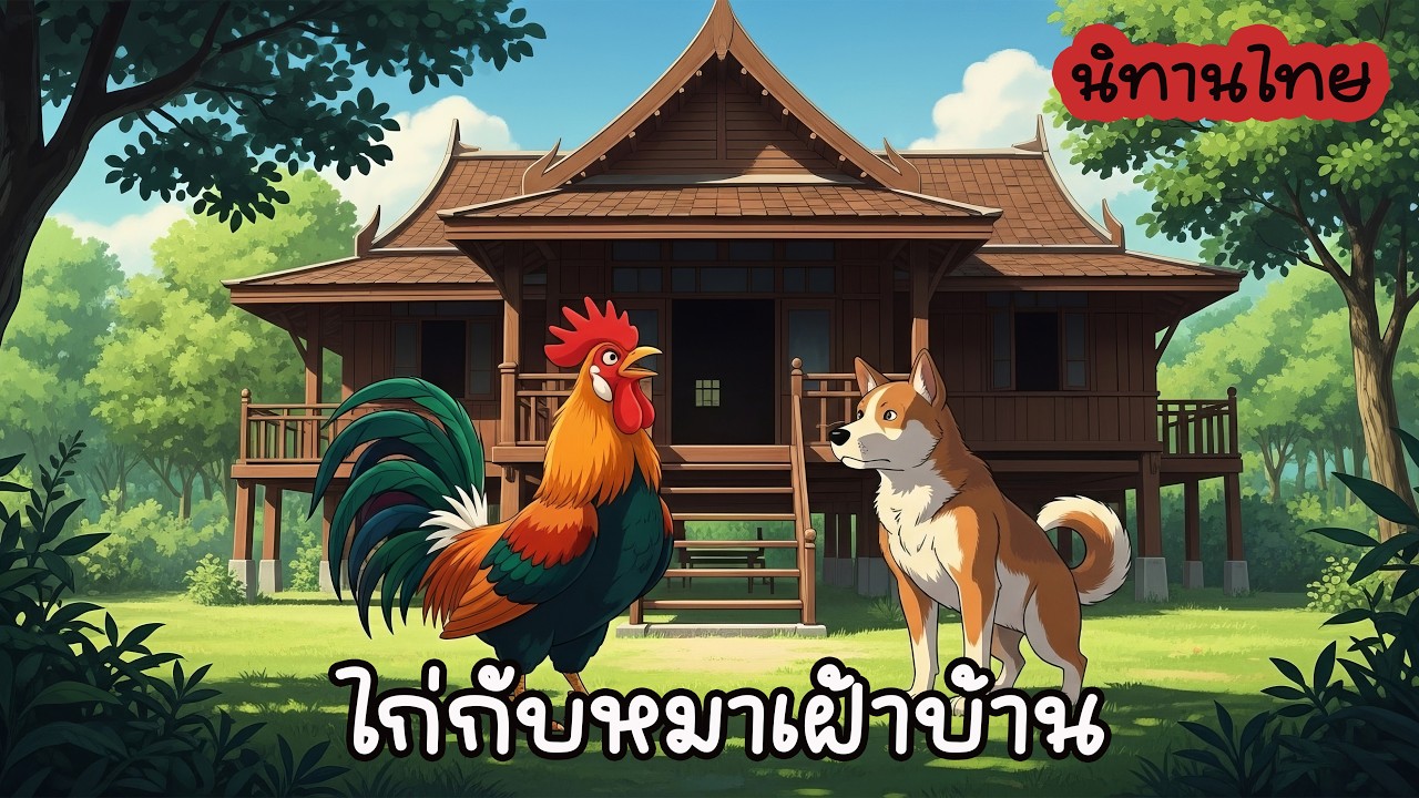 นิทานไทยสอนใจ | ไก่กับหมาเฝ้าบ้าน | นิทานก่อนนอน EP.4