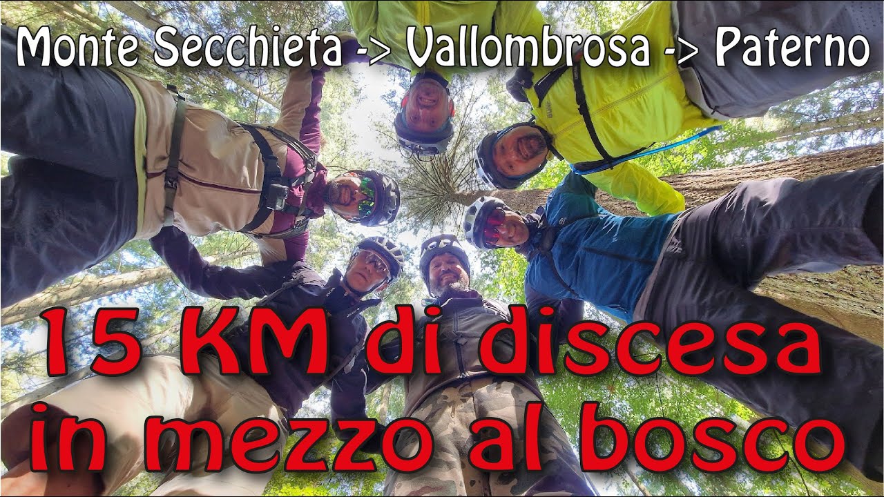 15KM di discesa dalla cima del Monte Secchieta a Paterno (via Vallombrosa) in MTB