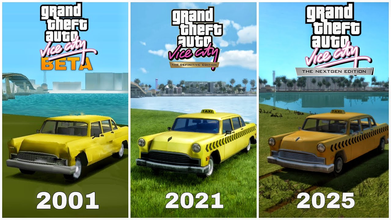 Evolution of GTA Vice City graphics (2001-2025)