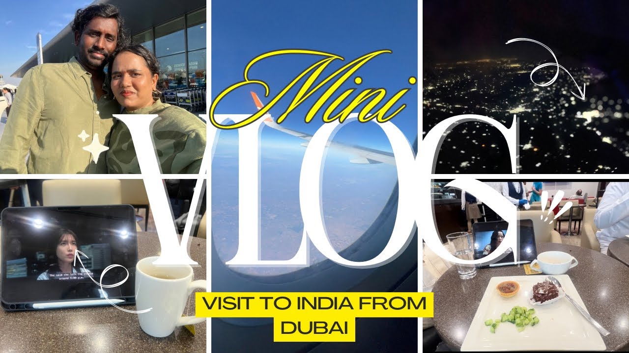 Mini vlog | going to india | unexpected twist and turns🤯| flight journey | landed in Hyderabad |