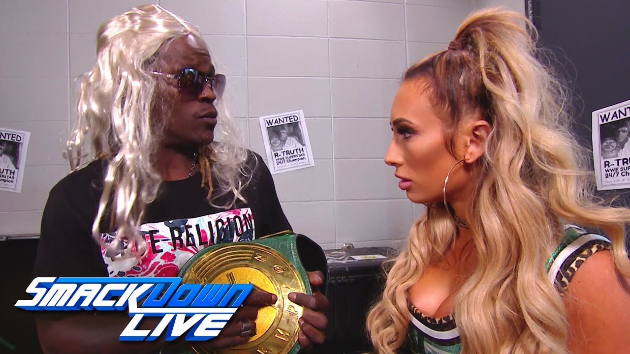 R-Truth нуждается в помощи Кармеллы, чтобы сохранить свой титул чемпиона 24/7: SmackDown LIVE, 21...