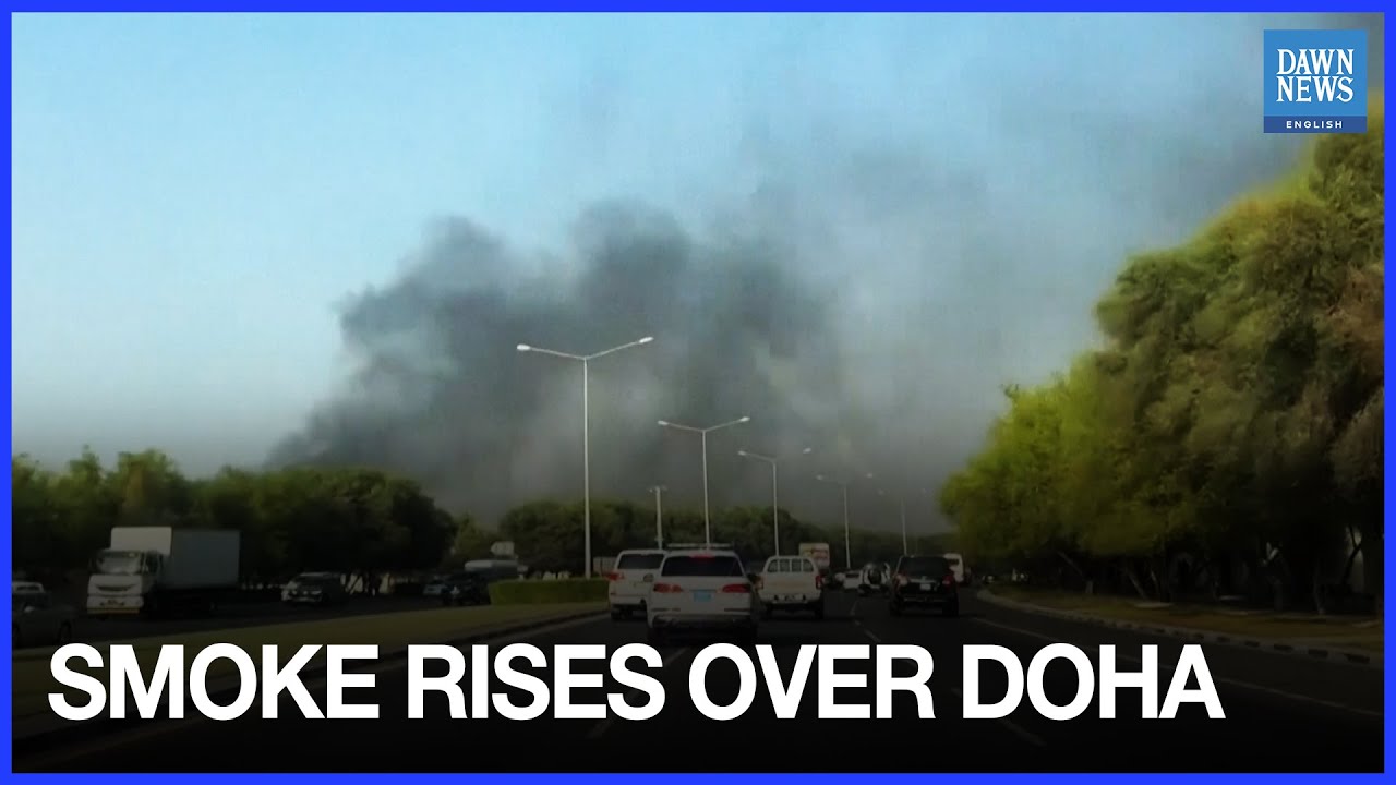 Smoke Billows Over Doha After Israeli Strike on Hamas Leaders | Dawn News English