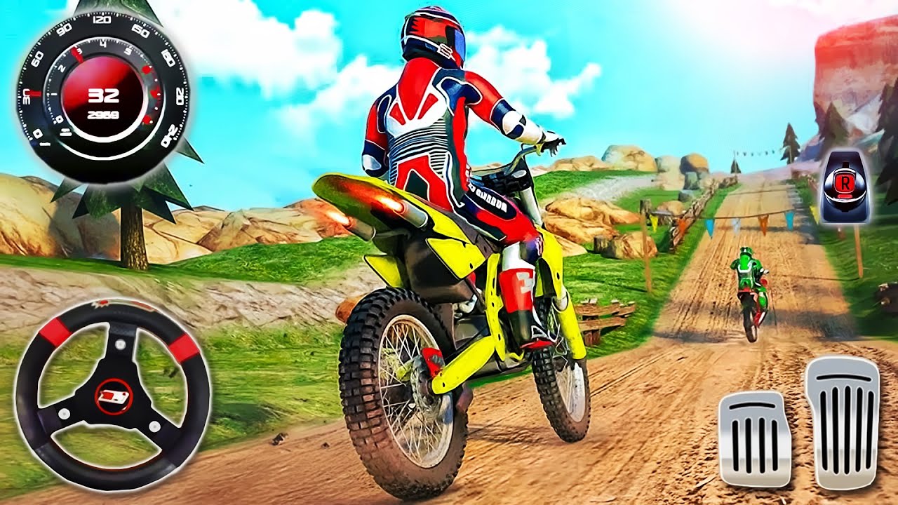 Moto Racer 4 | Motor Stunt Bike Simulator - Motocross Dirt Bike Racing 3D - PC GamePlay