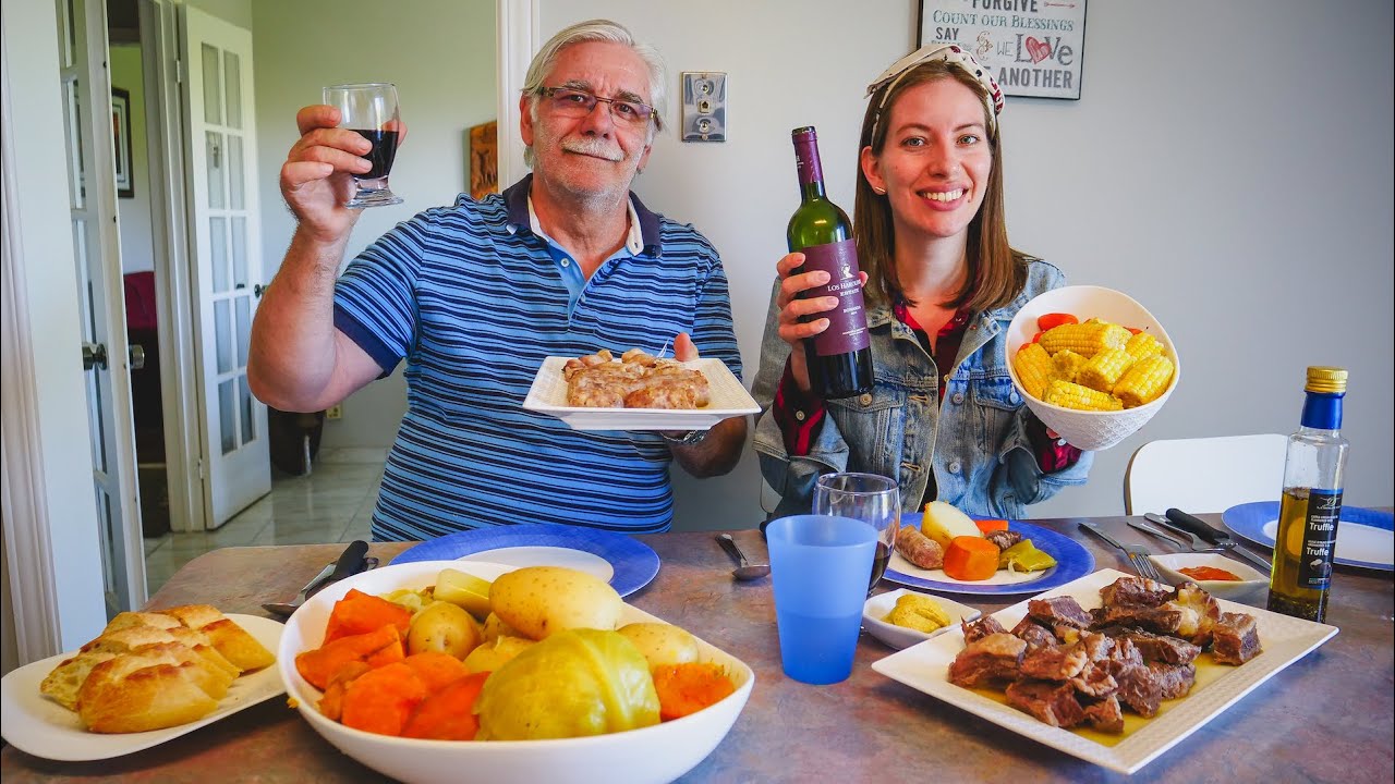 Cocinando Puchero Argentino en Canadá 🇦🇷🇨🇦 Comida Casera de Invierno 🥣🍷 Ingredientes y Recetas 🥩👨‍🍳