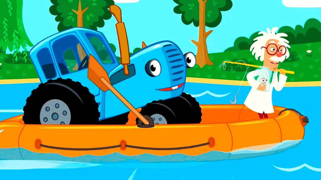 Funny songs for kids Nursery Rhymes Collection | Blue tractor's fun games for kids