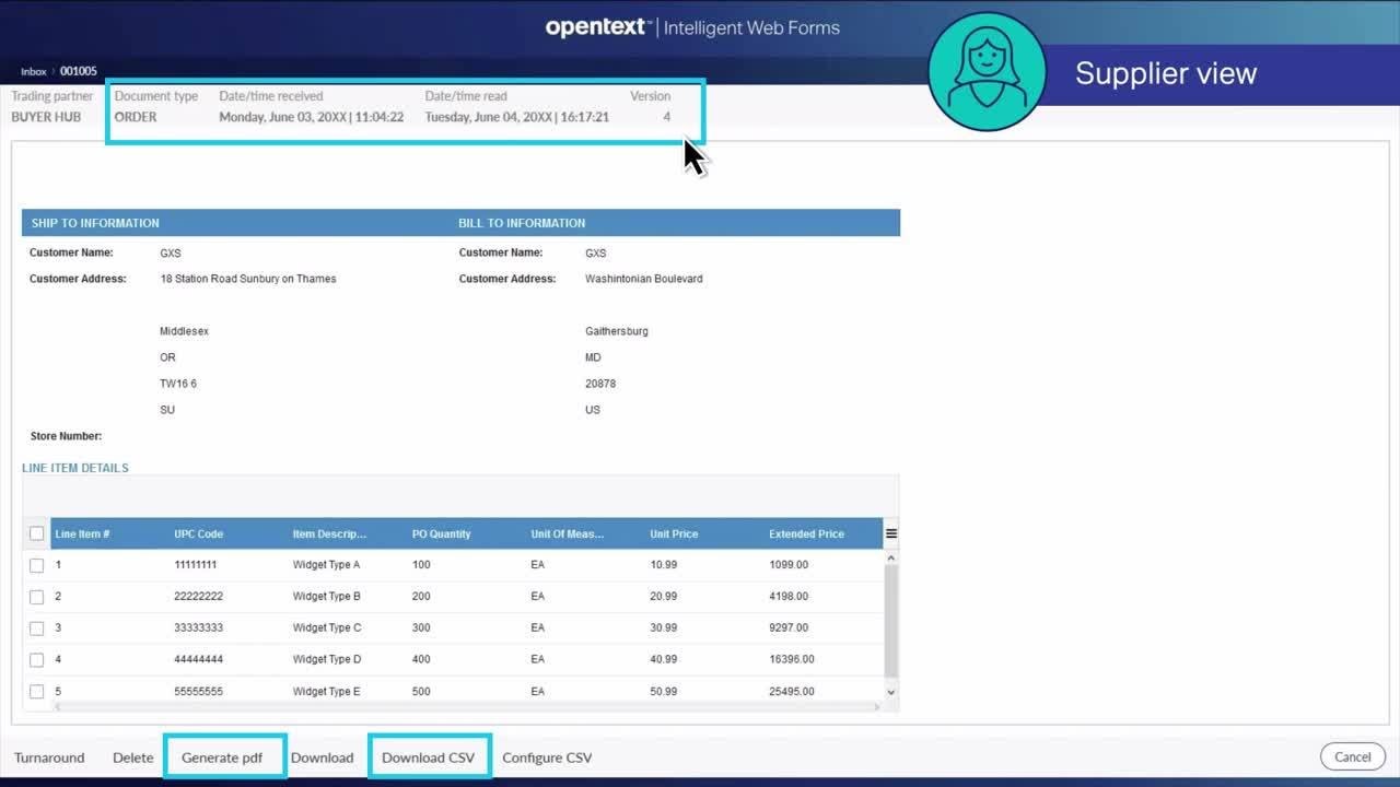 Demo video - OpenText Intelligent Web Forms