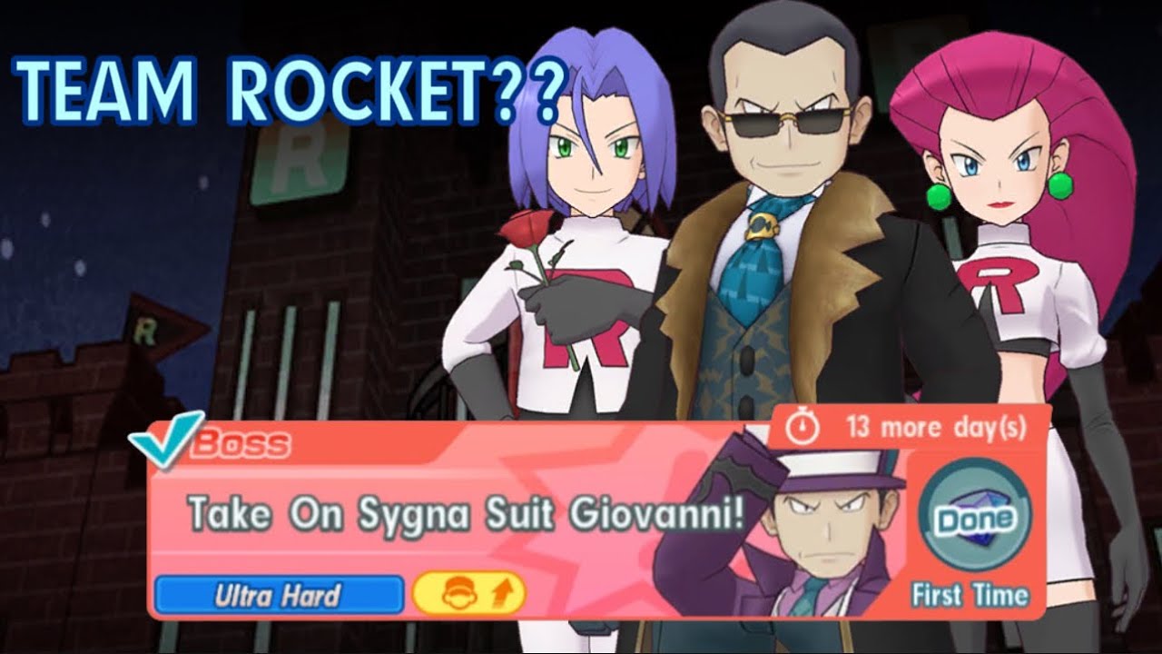 Team Rocket Reunites - Battle With A Theme Team - Take on Sygna Suit Giovanni - Pokemon Masters EX