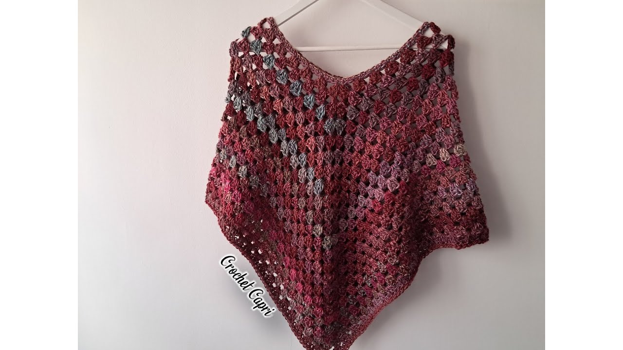 ¡¡¡FÁCIL!!! ¡¡¡SENCILLO!!! 😍 PONCHO A CROCHET🍃🍂💞