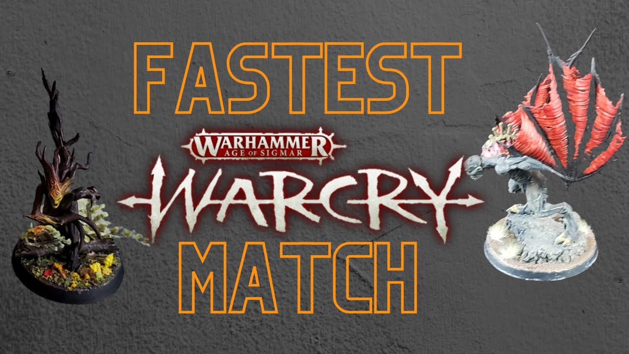 Fastest Warcry Match Sylvaneth Vs. Flesh-Eater Courts - Warcry Battle Report - Warcry Wednesday
