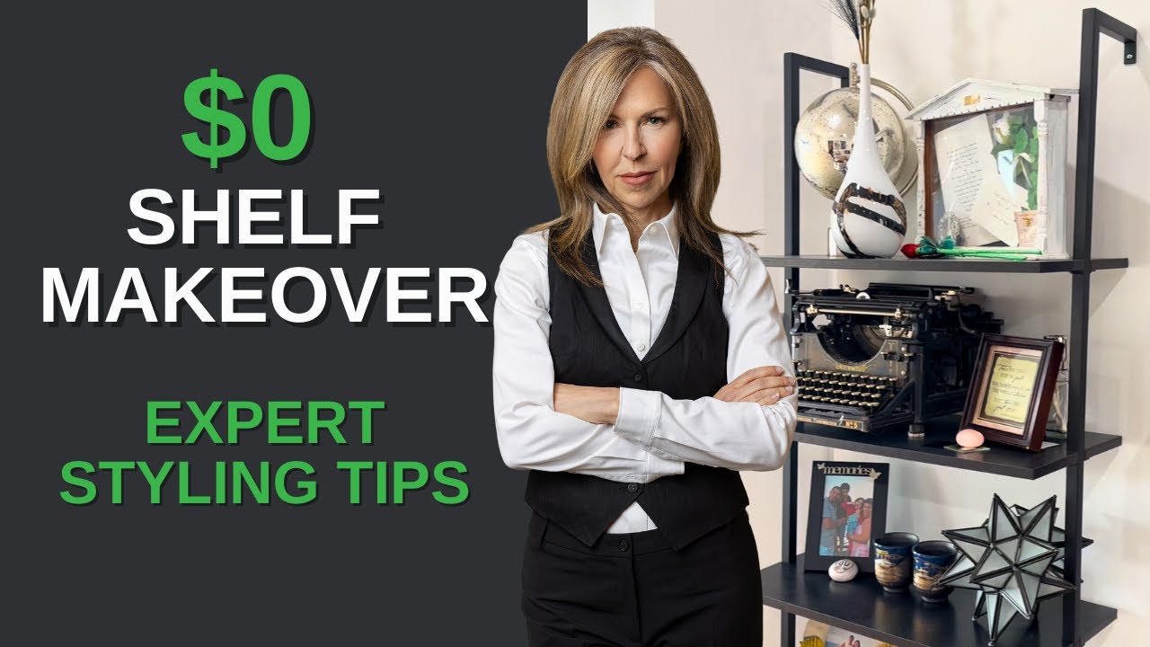 $0 Shelf Makeover!?? Shop Your Home with Jane Lockhart | Tips on Styling