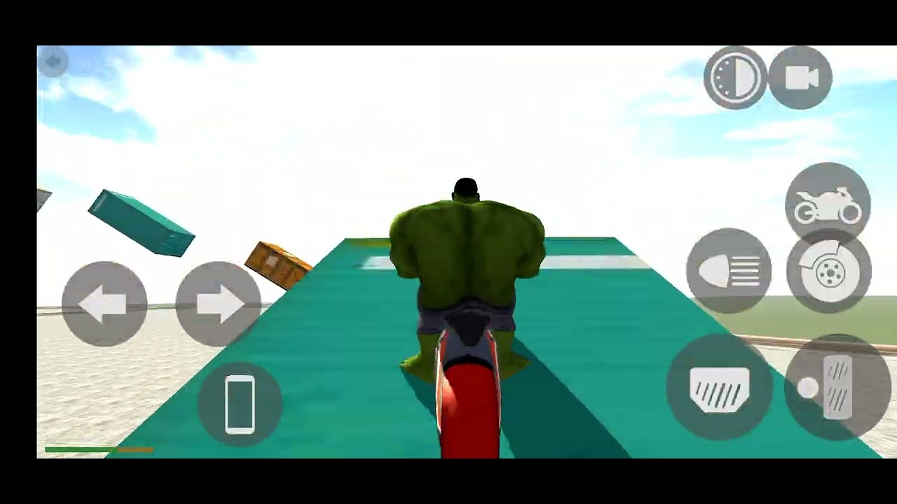 ⚡Indianbike3d game new long video Hulk bike stunts ⚡