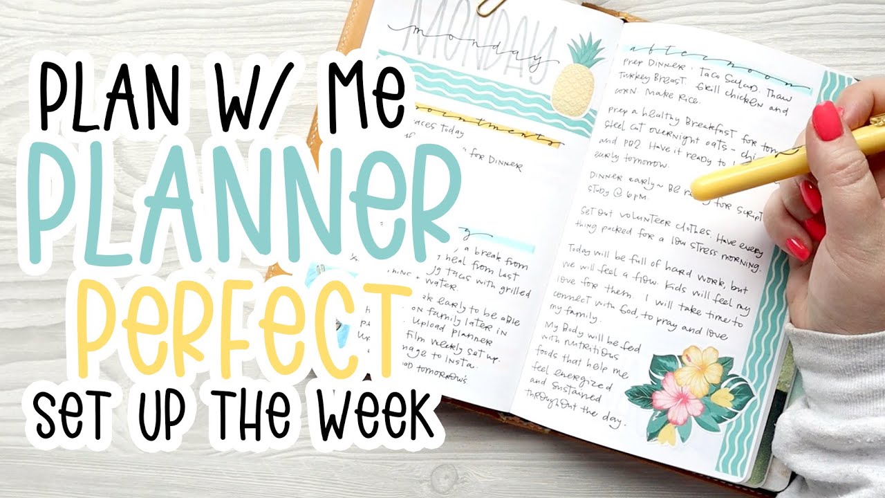 PLANNER PERFECT - PLAN WITH ME  | Set Up Video
