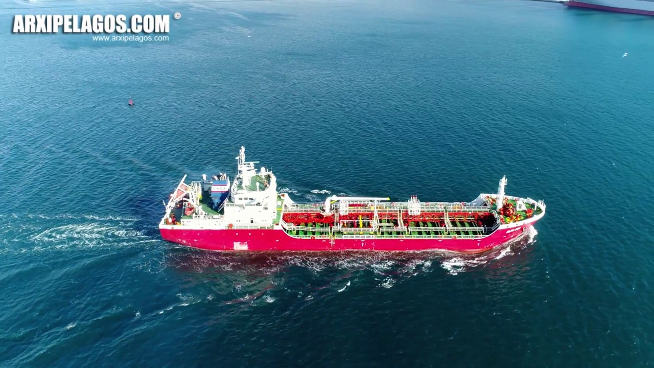 ALFA SEA - Oil Products Tanker IMO:  9517288 ( AERIAL DRONE VIDEO )