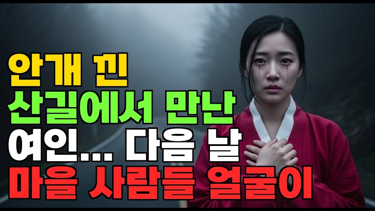 안개 낀 밤 산속에서 만난 여인, 다음 날 마을 사람들이 한 말에 소름 돋았다