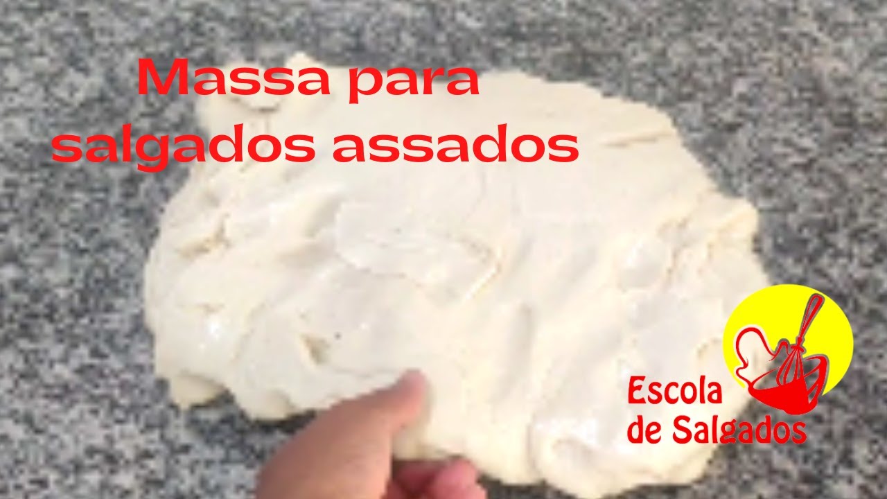 Como fazer massa de salgado assado na masseira