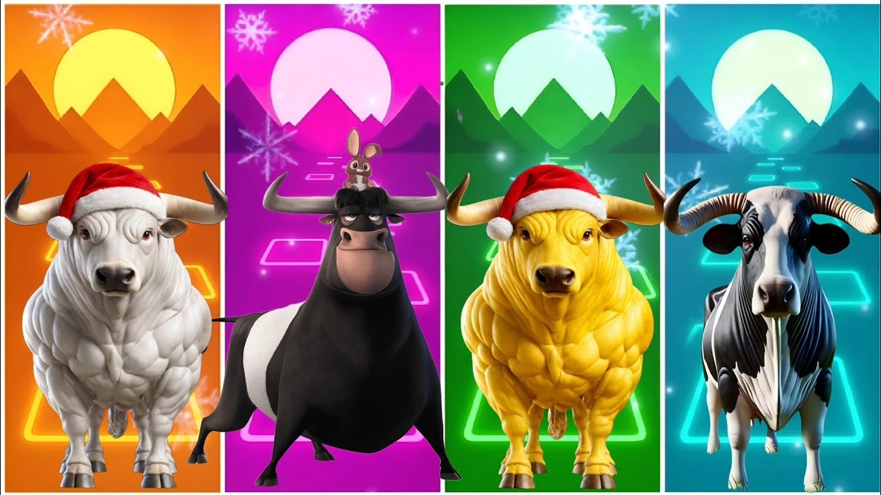 Funny Bull 🐃🆚 Funny Ferdinand 🐂🆚 Funny Bull 🐂🆚 Funny Cow 🐄🆚 Tiles Hop EDM Rush