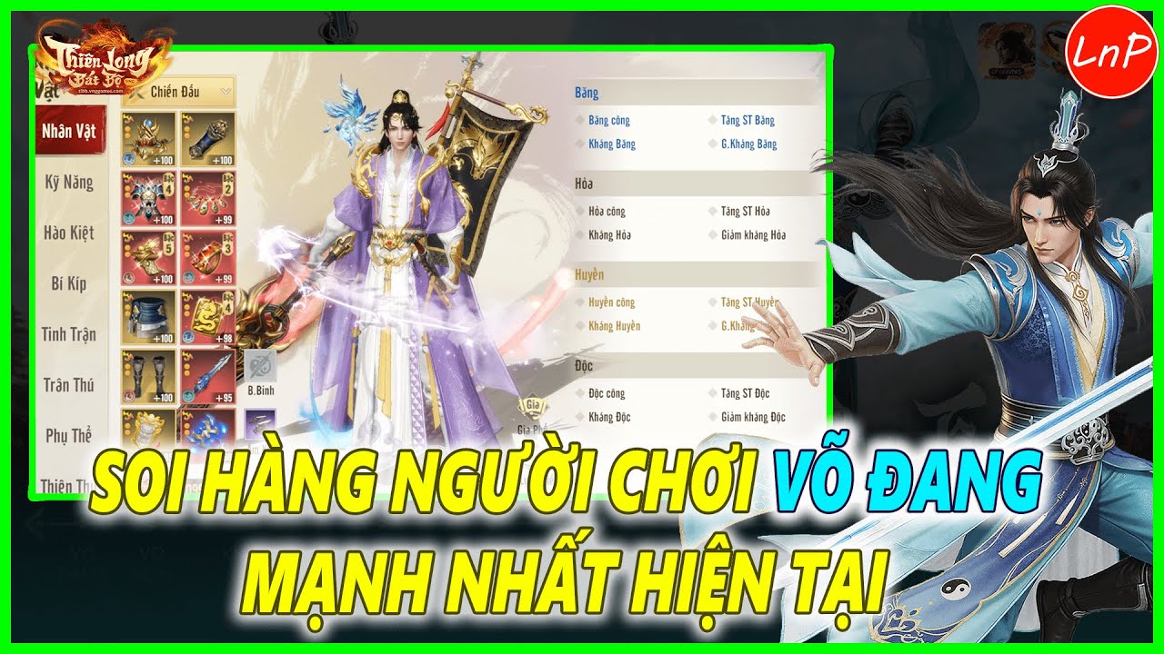 TLBB VNG - SOI HÀNG NGƯỜI CHƠI VÕ ĐANG MẠNH NHẤT HIỆN TẠI
