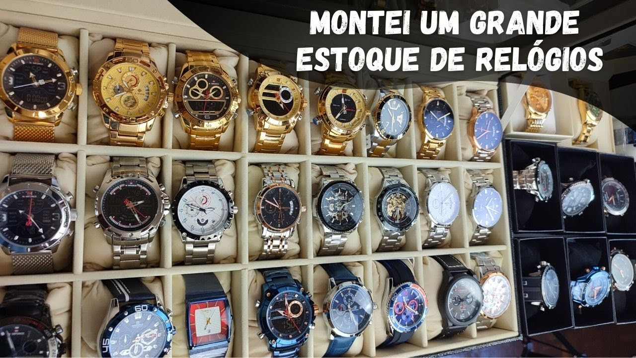 MONTEI UM ESTOQUE DE RELÓGIOS COM POUCA GRANA | Veja como fiz! Ganhei muito dinheiro com relógios
