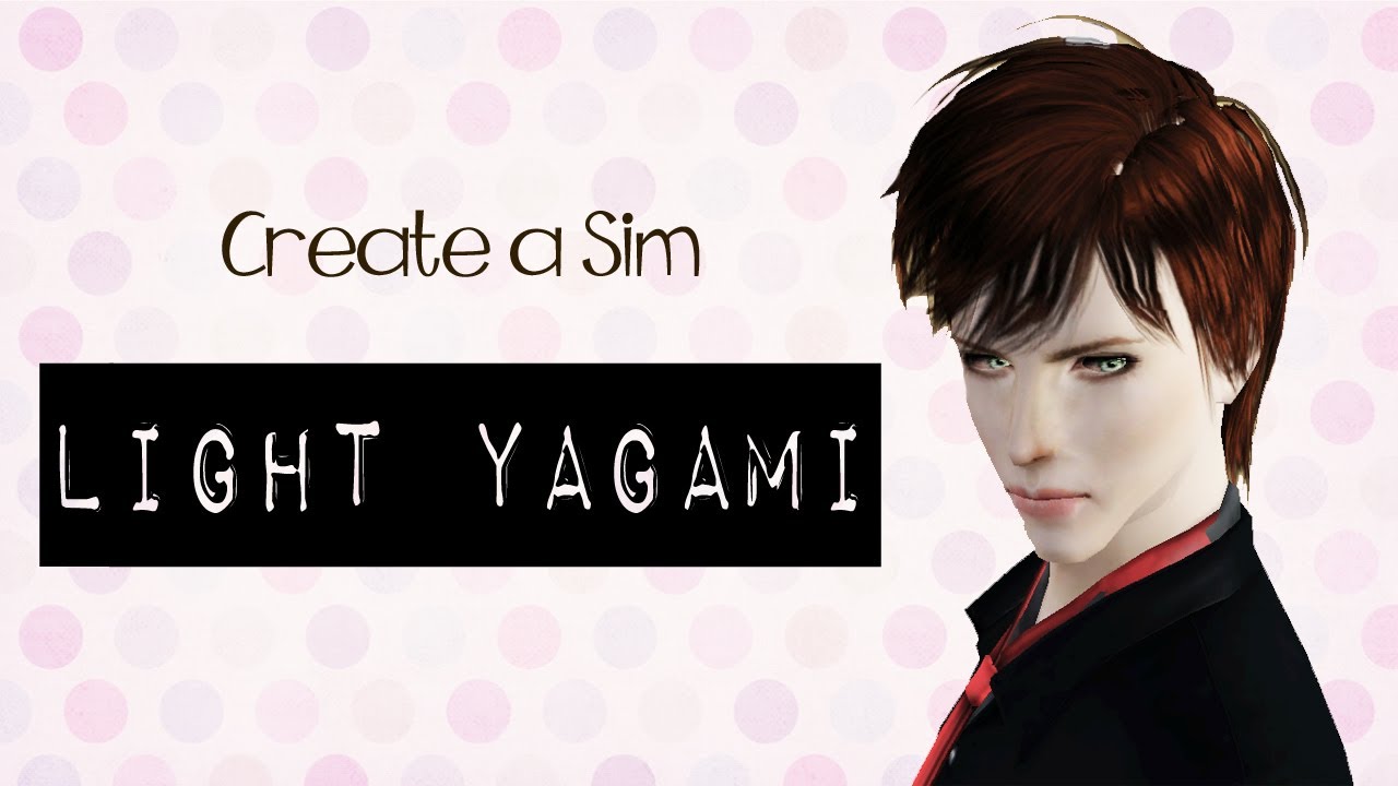 Create a sim - Light Yagami (death note) [Sims 3]