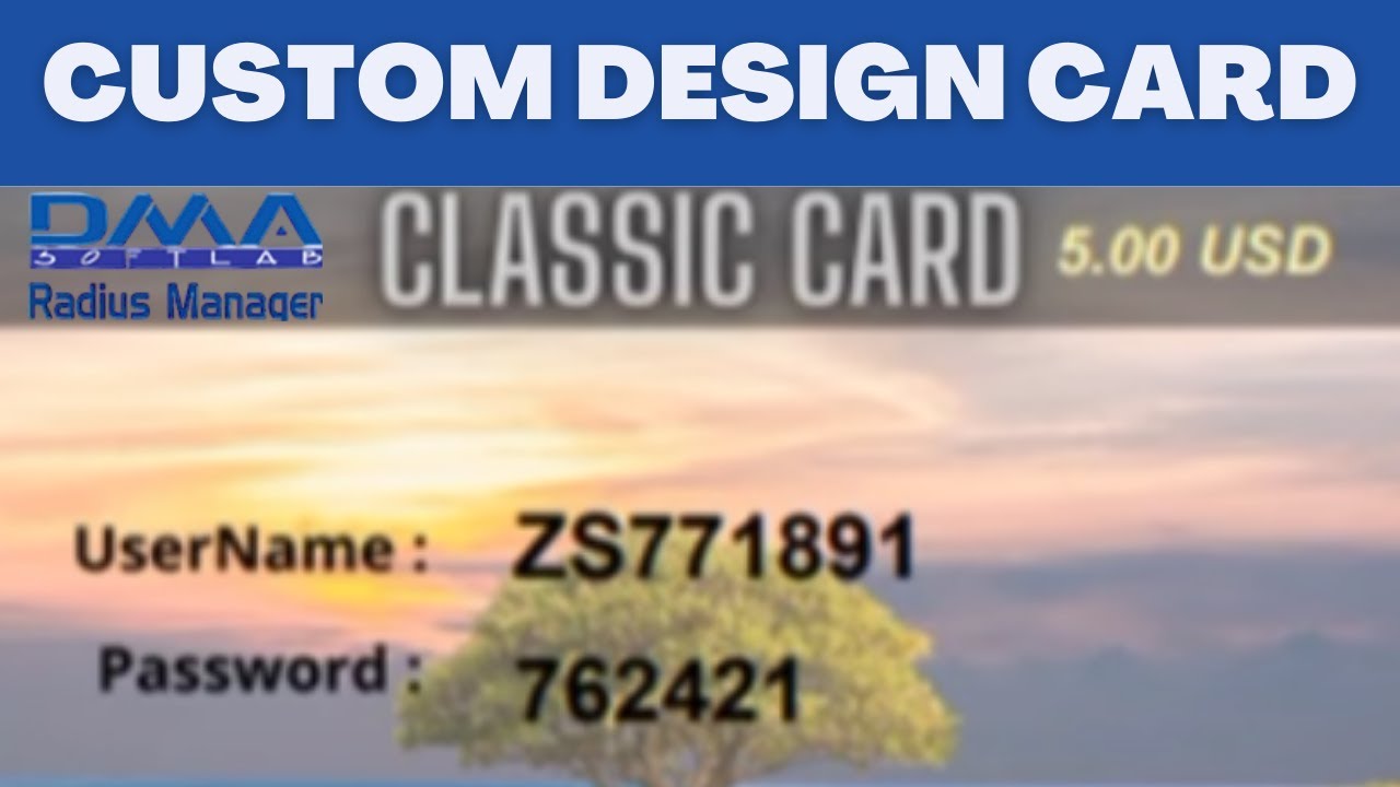 How to Design Cards for DMA Softlab Radius Manager 4.1.6 | DMA Softlab Radius Manager Part 16