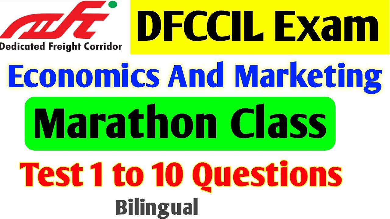 dfccil economics and marketing Question/dfccil marathon/dfccil marketing question/dfccil Economy