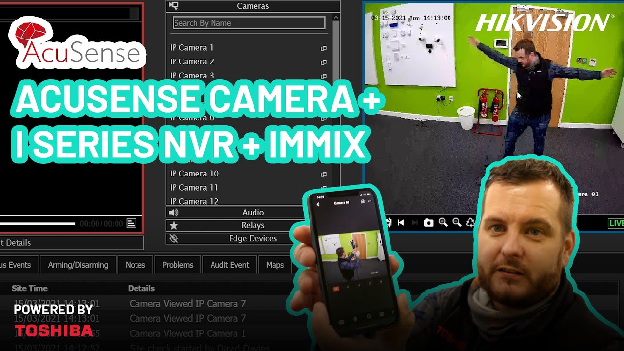 Hikvision Acusense with I Series NVR + Immix Solution