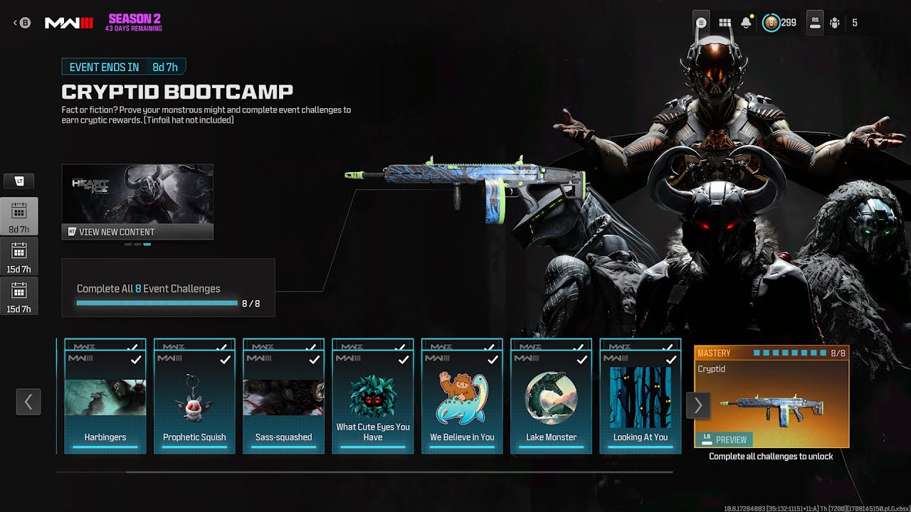 UNLOCK the MYSTERIOUS CRYPTID Blueprint! Battle Rifle & Camo Guide (MW3 All 8 Challenges)
