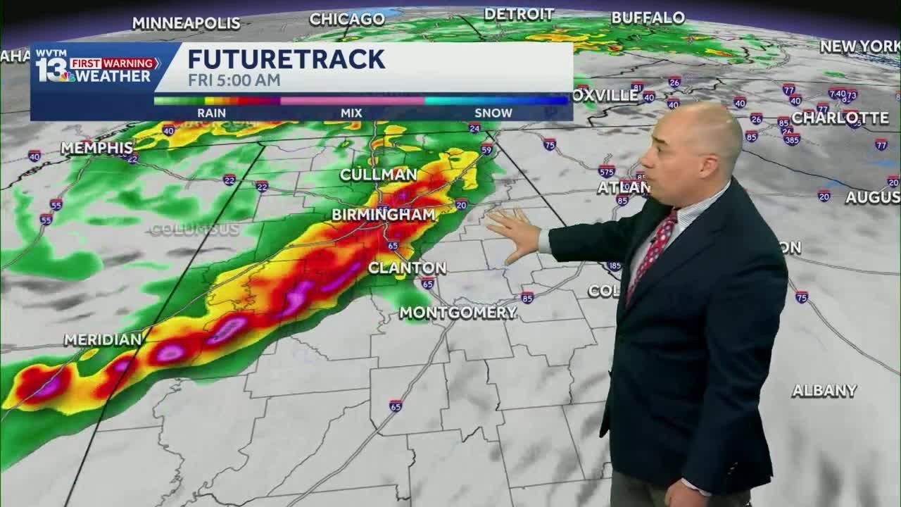 Heavy rain, strong storms in Alabama's weather forecast with a tropical low from the Gulf this week